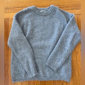 Reformation blue crewneck sweater